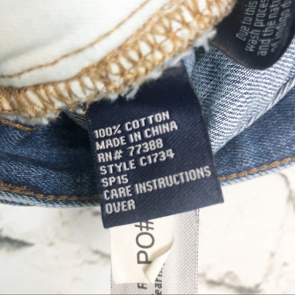 Madewell Distressed light blue Jean Shorts Size 24 - Picture 5 of 6